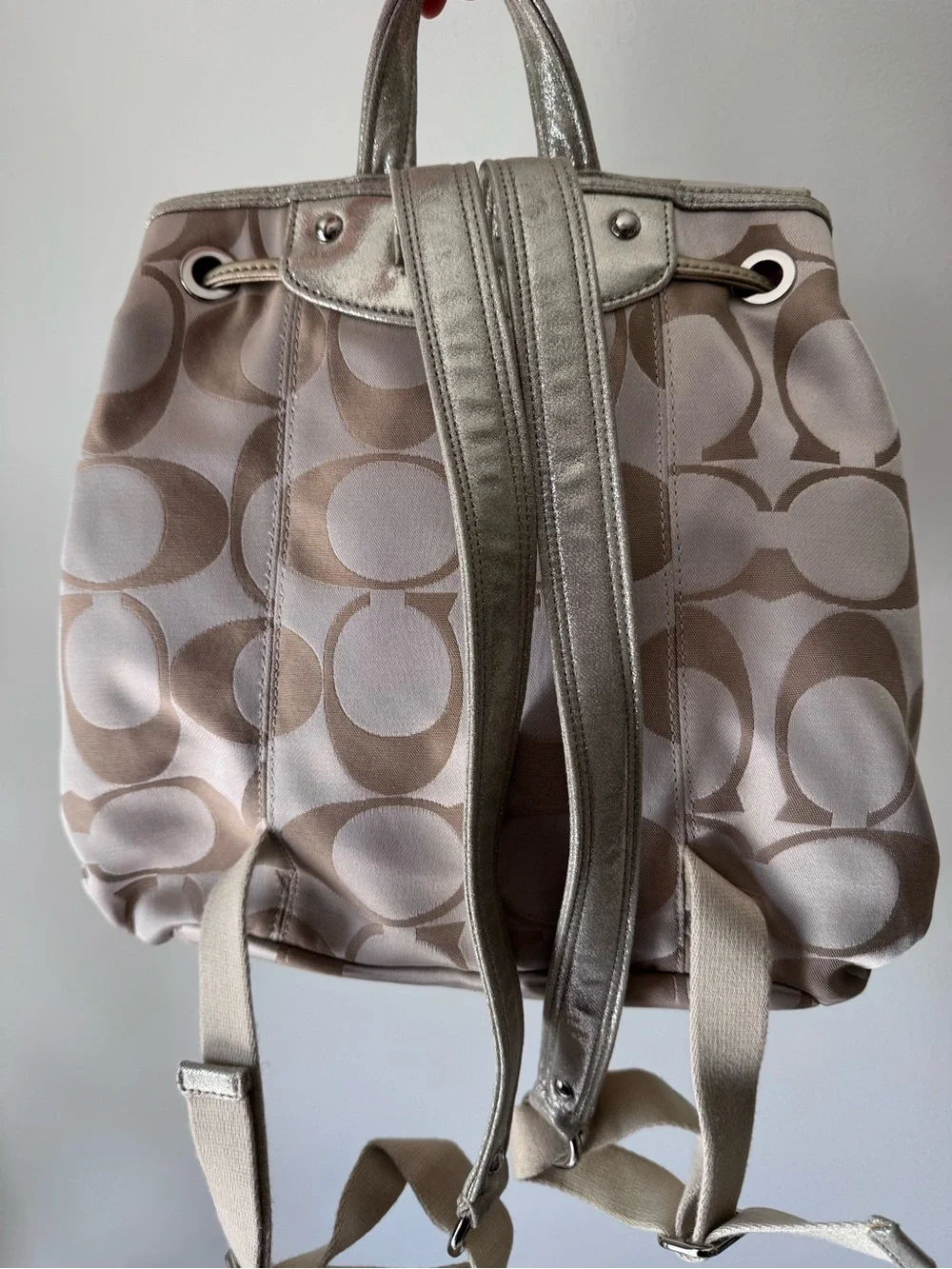 Coach Poppy Signature Backpack